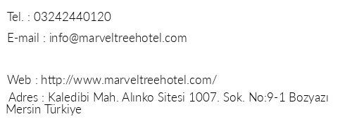 Marvel Tree Hotel telefon numaralar, faks, e-mail, posta adresi ve iletiim bilgileri